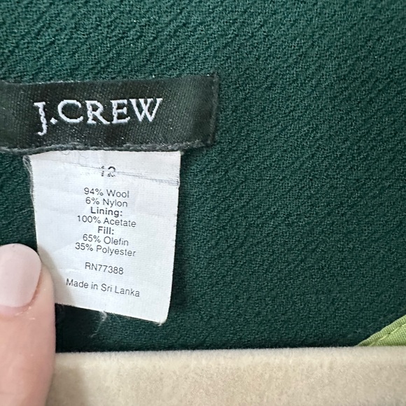 J. Crew day coat. Wool with thinsulate. No tears in lining. Excellent condition - Picture 8 of 8